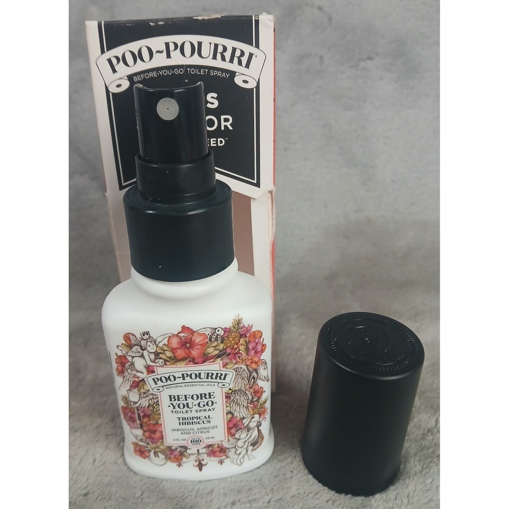 Poo-Pourri Tropical Hibiscus Before-You-Go Toilet Spray 2oz Traps #2 Odors